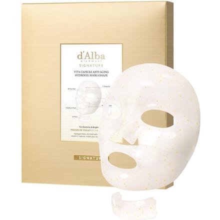 d'Alba - Signature Vita Capsule Anti-Aging Collagen Hydrogel Mask 8 Shape Set 44g x 4 sheets