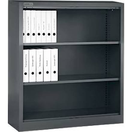 Schäfer Shop Select MS stellingkast, 3 OH, B 950 x D 400 x H 1215 mm, plaatstaal, basaltgrijs