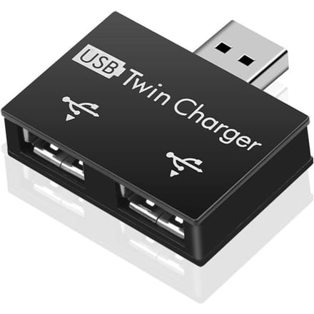 Hub USB USB 2.0 répartiteur 1 mâle à 2 femelles, adaptateur Hub USB pour ordinateur portable black