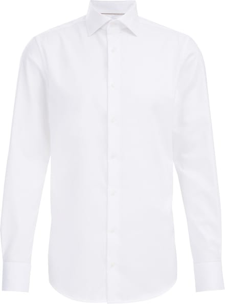 WE Fashion Heren Premium slim fit overhemd van katoen