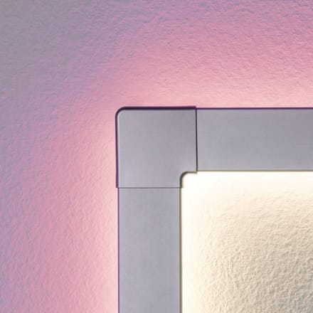 LED Strip profiel Duo Verbindingen 90° Corner pak van 2 stuk Alu mat