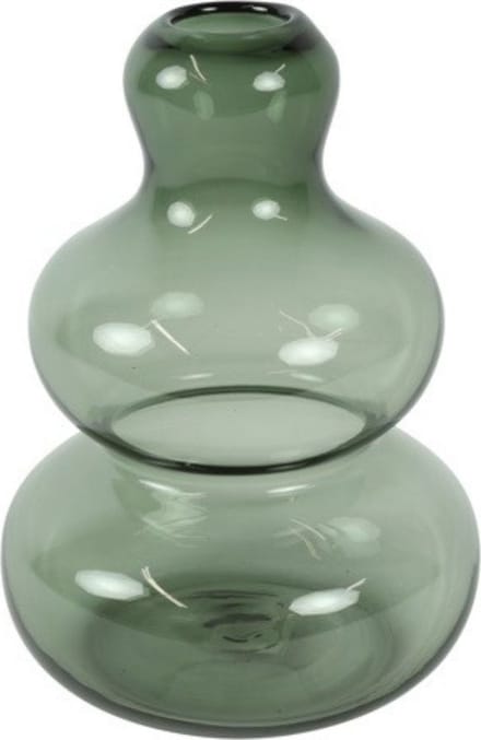 Countryfield Vaas Royal-Bree glas L22B22H35CM donker groen