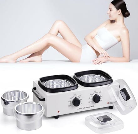 Dubbele Waxverwarmer - Hars Smelter - Harsen Voor Thuis - Dubbele Pot Ontwerp - 1000 ml - Zwart