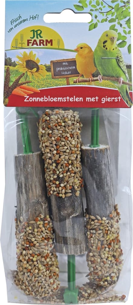 JR Farm - Zonnebloemstelen met gierst - 20gr