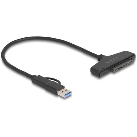 Delock USB to SATA 6 Gb/s Converter with USB Type-C™ or USB Type-A connector