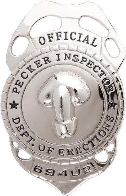 Politie badge piemel inspecteur