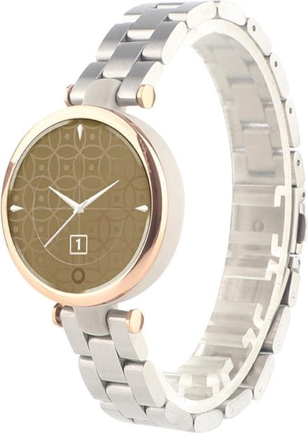 By Qubix - Stalen schakelband - Zilver - Geschikt voor Garmin Lily