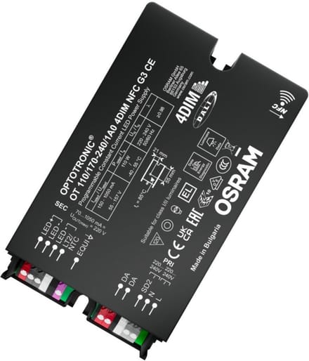 Osram LED Driver | OPTOTRONIC 4DIM NFC IP20 110/170-240/1A0 4DIM NFC G3 CE | DALI Dimbaar IP20