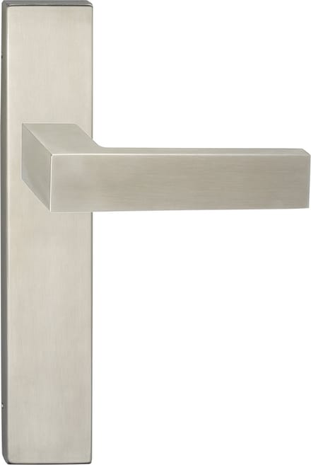 Deurkruk - Impresso Luton - Voor binnen - Vierkant deurschild - RVS - 2 stuks