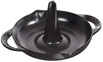 Kippenbraadpan 24 cm - Roestvrij staal zwart