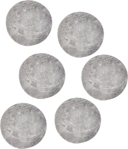 Rayher Magneten rond - zelfklevend - grijs - 6x stuks - D15 mm - hobby magneetjes