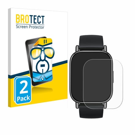 BROTECT - Screenprotector voor Xiaomi Redmi Watch 5 Lite - Folie Beschermfolie transparant 2 Stuks