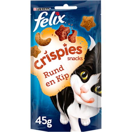 Felix Crispies - Kattensnack - Rund Kip 48 g