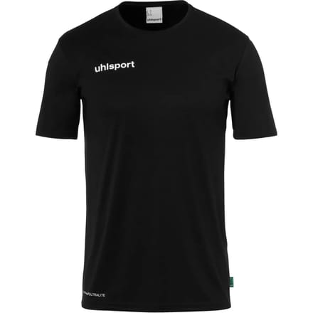 Uhlsport Essential Functioneel T-Shirt Heren - Zwart / Wit | Maat: L