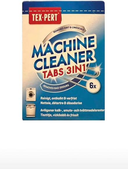 Tex Pert Machine Cleaner Tabs 3-in-1 (6 stuks)