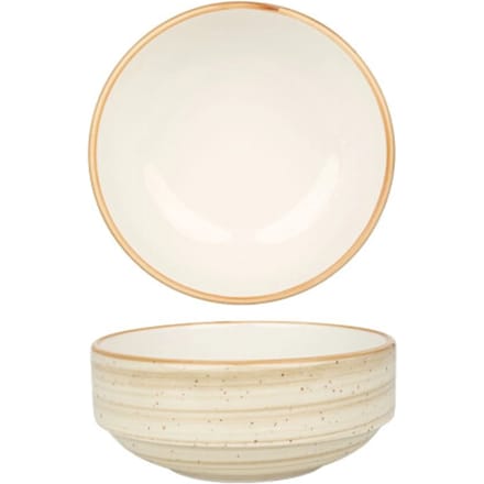 Bonna Kommetje - Aura Terrain - Porselein - 14 cm (500cc) - set van 6