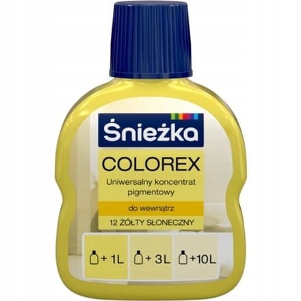 Śnieżka Colorex - Pigmentconcentraat - 100ml - Geel Zon - Mat