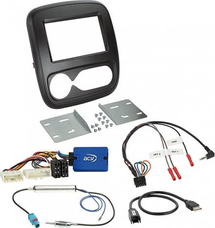 2-DIN Kit Fiat/Nissan/Opel/Renault klimaatregelaar