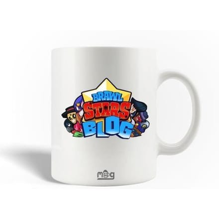 Mug en Céramique - Brawl Stars - 30cl - Blanc - Compatible Lave-Vaisselle - Cylindrique
