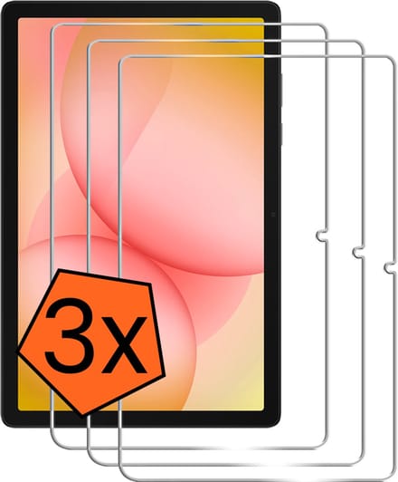 Screenprotector - 3 Stuks - Geschikt voor Samsung Galaxy Tab A11 Plus - Extra Sterk - Gehard Glas - Beschermglas - Tempered Glass - Screen Protector