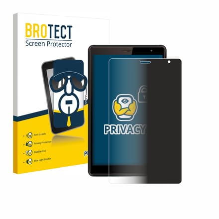 BROTECT - privacy screenprotector voor Logicom Tab 80 8" - Folie Beschermfolie Blauwlichtfilter