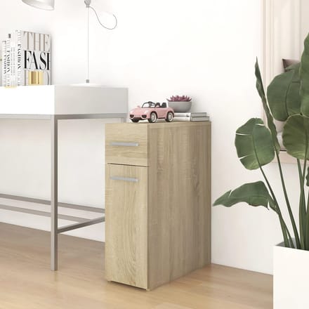 vidaXL - Apothekerskast - 20x45,5x60 - cm - bewerkt - hout - sonoma - eikenkleurig