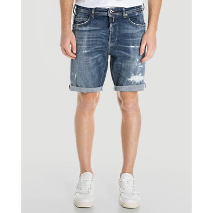 Replay Ma981q.000.141860r Korte Jeans Blauw 29 Man