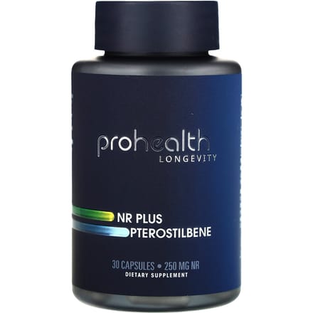 ProHealth Longevity, NR Plus Ptérostilbène, 250 mg, 30 gélules