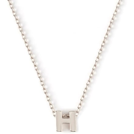 Orelia letter H ketting - zilverkleurig - Staal