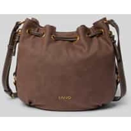 LIU JO schoudertas Ginesa Bucket Mocha donkerbruin