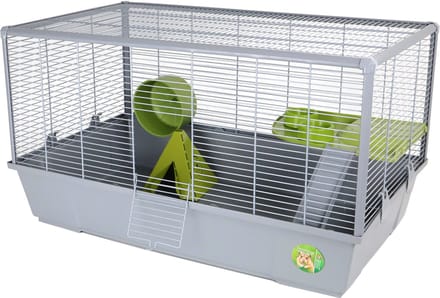 Boon ultrasterke hamsterkooi grijs groen 78 cm
