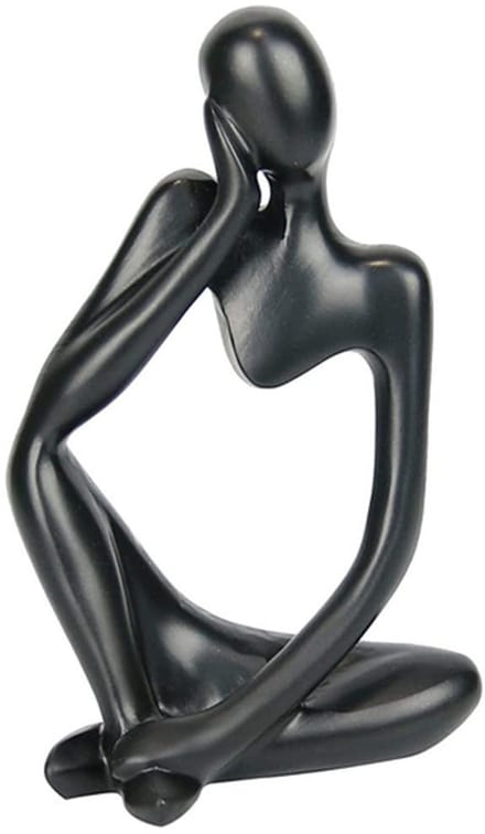 Dailygoods - Hars Denker Standbeeld - Abstracte Sculptuur voor Thuis en Kantoor