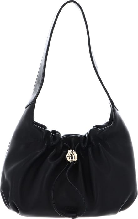 FURLA Leren Schoudertas Handtas Mionido Mini Shoulder Bag Nero Zwart