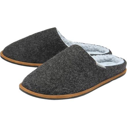 Heren Pluche Gevoerde Instapslippers Met Geheugenfoamsol