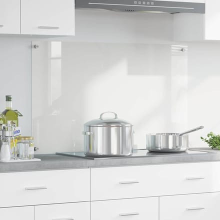 vidaXL - Keukenachterwand - Transparant - 100 - x - 60 - cm - gehard - glas