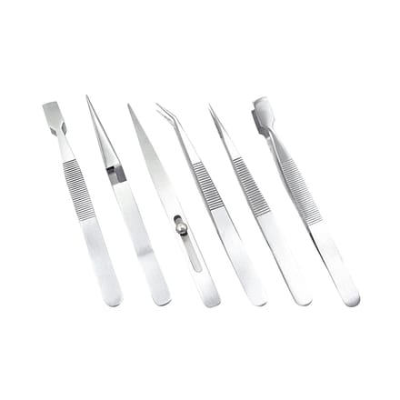 Pincetset – 6 stuks – ca. 11,5 cm lang