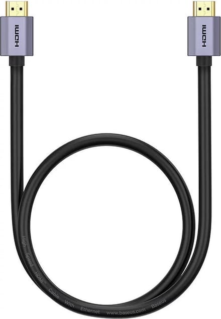 Baseus HDMI Kabel 8K - 1 Meter - High Definition - Flexibel - Zwart