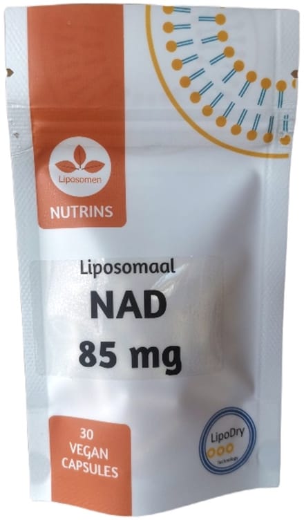 Nutrins - liposomaal Capsules NAD+ (nicotinamide-adenine-dinucleotide / NADH, NAD) - longevity supplement - 30 capsules, 1 per dag