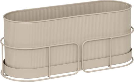 Atmosphera Aze Planter Bloembak - Hangend - 47x18x21cm - Linnenbeige