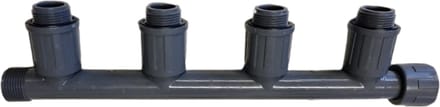 RAIN BIRD VERDEELSTUK PVC 1 wartel binnendraad x buitendraad 10bar grijs type RB1301-410 4-groeps