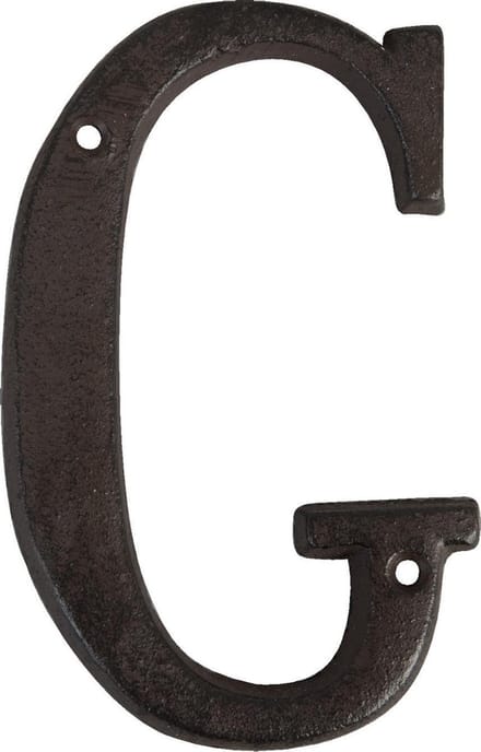 Clayre & Eef IJzeren Letter G 13 cm Bruin IJzer