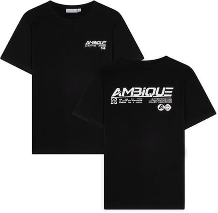 AMBIQUE - Tommy T-Shirt - 101 Black - Maat 146/152