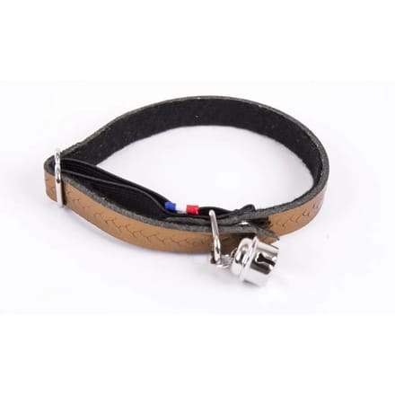 Gevlochten leren kattenhalsband Martin Sellier