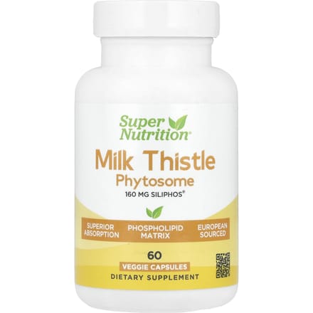 Super Nutrition, Phytosome de Chardon-Marie, 160 mg, 60 Capsules Végétales