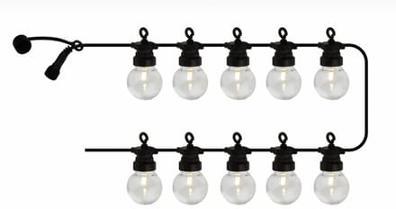 Sirius Lucas Clear Verlengset – Lichtsnoer Uitbreiding 10 lampjes – Tuinverlichting Buiten