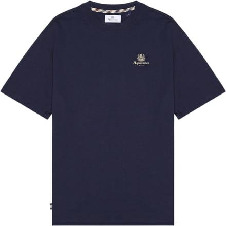 Aquascutum Active Small Logo Marineblauw T-shirt