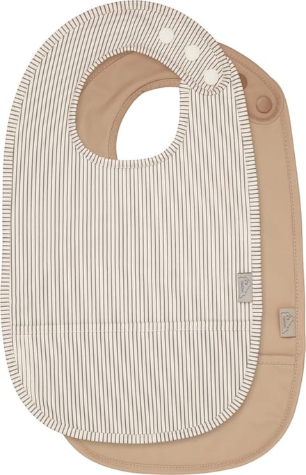 Cam Cam Copenhagen Classic Stripes Slabbetje - 2 Stuks - Camel
