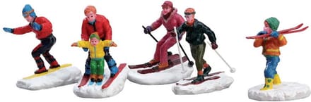 Lemax - Winter Fun Figurines -  Set Of 5 - Kersthuisjes & Kerstdorpen