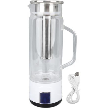 Waterkan met waterstof Rijke waterstofwatergenerator Machine met thee-infuser 1000 ml inhoud L white