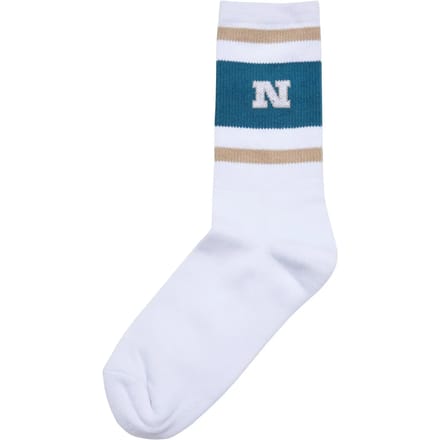 Urban Classics - College Team Socks unionbeige/bottlegreen/white Sokken - 43/46 - Wit